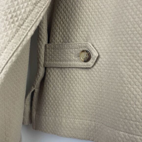 Christopher & Banks Tan Quilted Embroidered Canoe and Moose Themed Shirt M - Picture 9 of 12